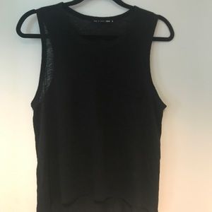 Rag & Bone Black Linen Top